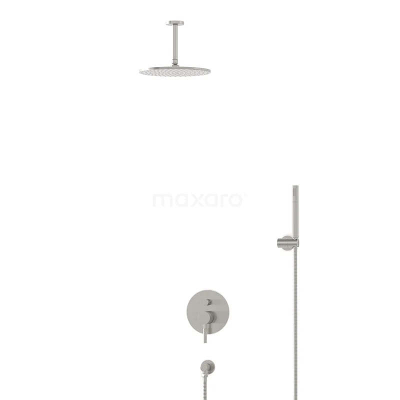 Radius Rain shower Built-in | Stainless steel 25 cm Rain shower Single lever BIR55-00036