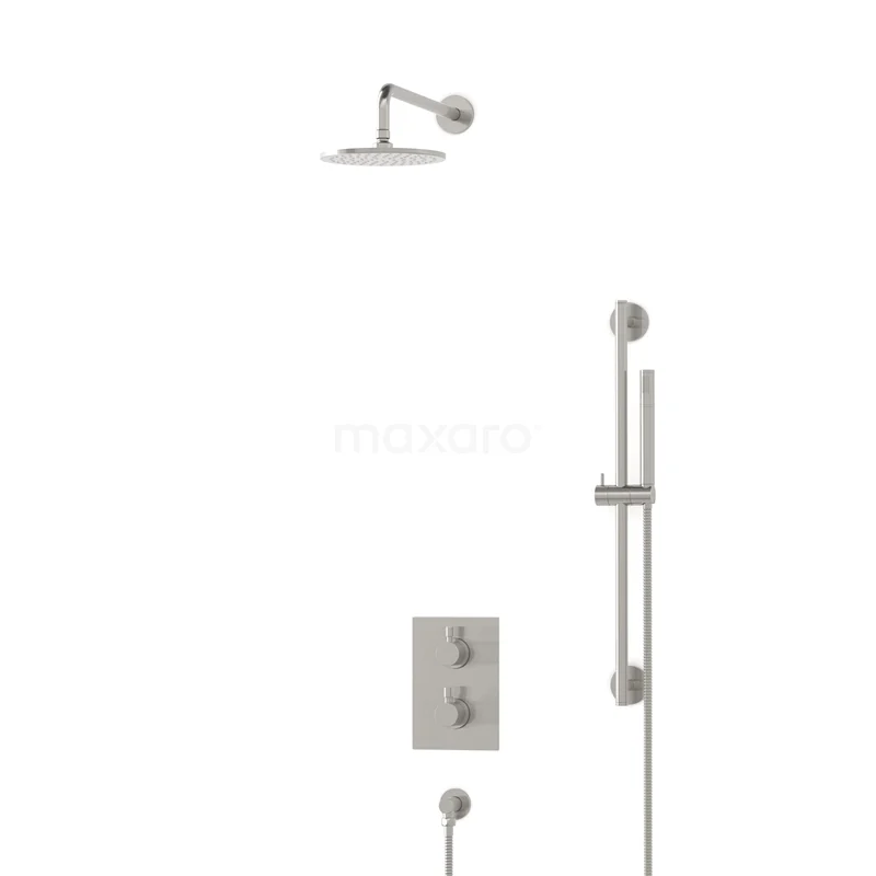 Radius Rain shower Built-in | Stainless steel 20 cm Rain shower Thermostatic BIR55-00038