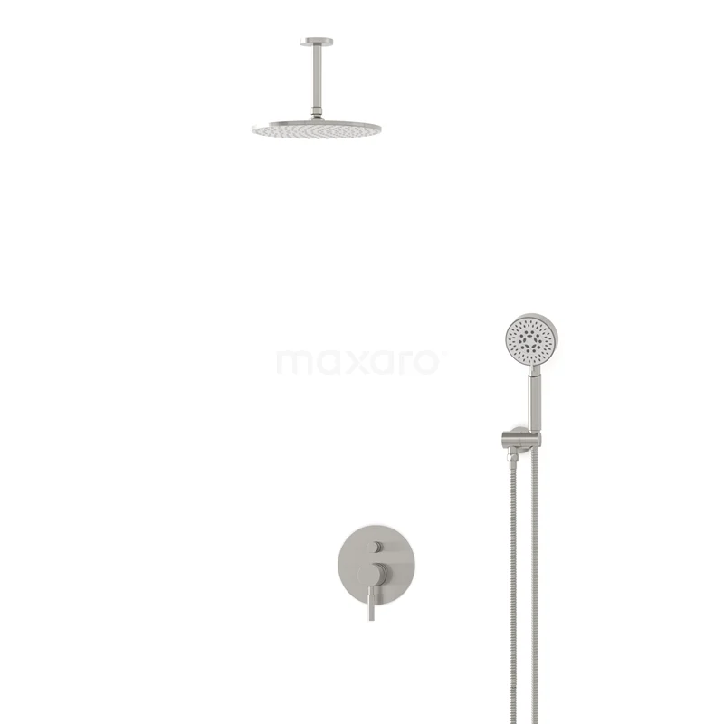 Radius Rain shower Built-in | Stainless steel 25 cm Rain shower Single lever BIR55-00084