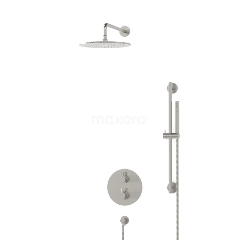 Radius Rain shower Built-in | Stainless steel 30 cm Rain shower Thermostatic BIR55-00134
