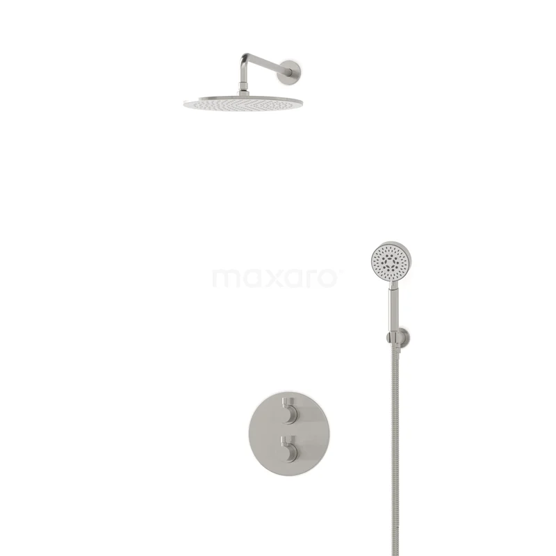 Radius Rain shower Built-in | Stainless steel 30 cm Rain shower Thermostatic BIR55-00158