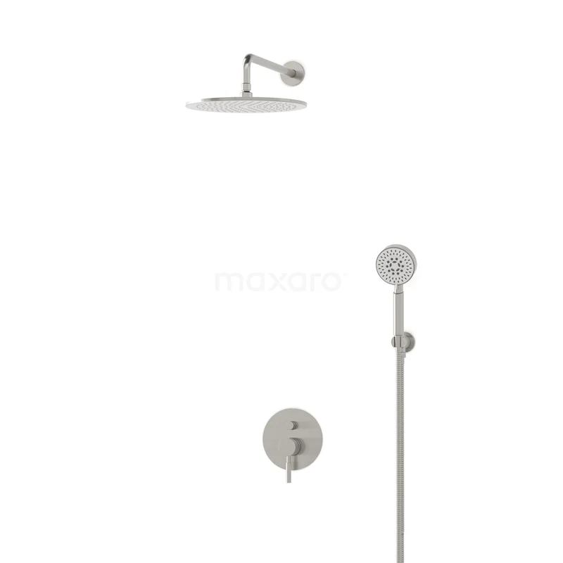 Radius Rain shower Built-in | Stainless steel 30 cm Rain shower Single lever BIR55-00159