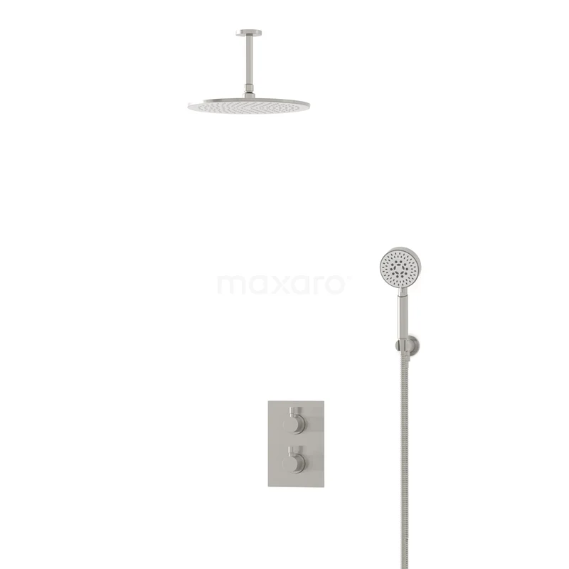 Radius Rain shower Built-in | Stainless steel 30 cm Rain shower Thermostatic BIR55-00160