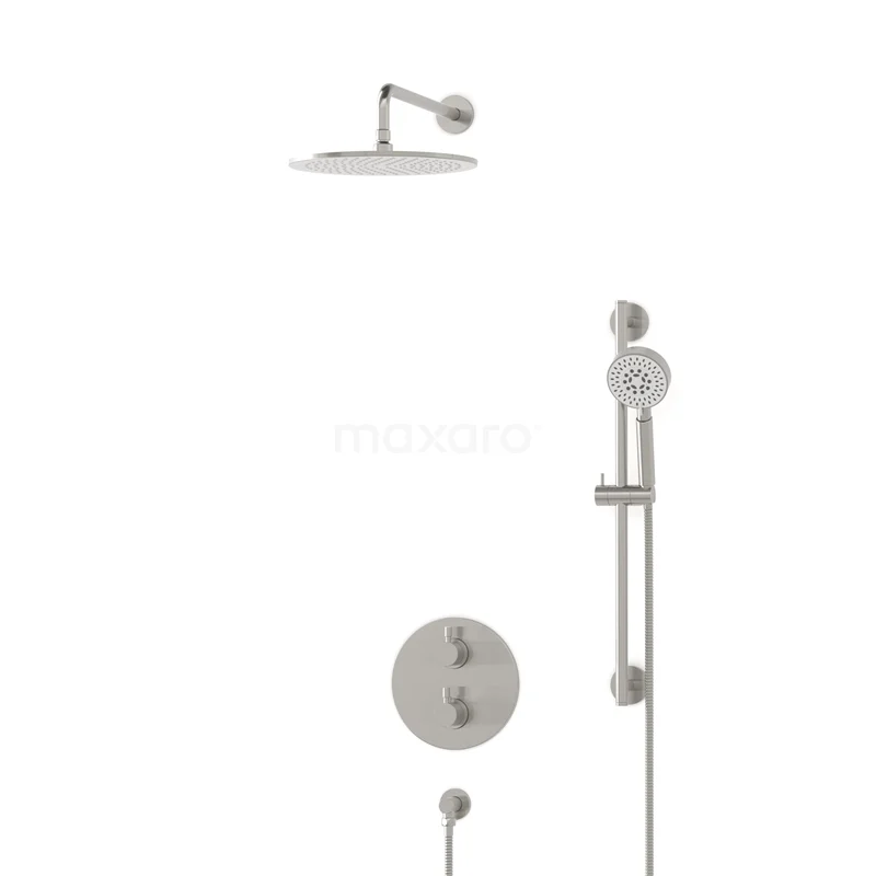 Radius Rain shower Built-in | Stainless steel 30 cm Rain shower Thermostatic BIR55-00164