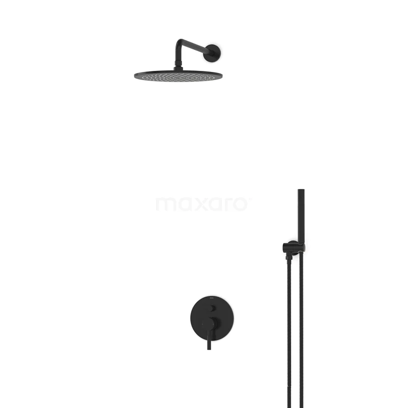 Radius Schwarz Unterputz-Regenbrausegarnitur, Mischbatterie, 30cm Kopfbrause, Schwarz BIZ55-00123 Radius Schwarz Unterputz-Regenbrausegarnitur, Mischbatterie, 30cm Kopfbrause, Schwarz BIZ55-00123