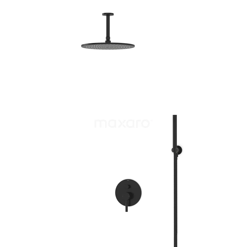 Radius Rain shower Built-in | Black 30 cm Rain shower Single lever BIZ55-00132