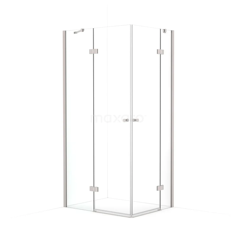 Amber Shower enclosure | 100x80 cm Stainless steel Clear glass Pivot door Rectangle CTD3616210BR