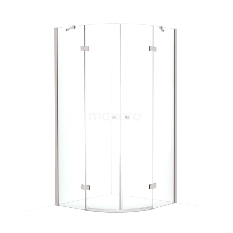 Amber Douchecabine | 80x80 cm Rvs Helder glas Draaideur Kwartrond CTR3434210BR Amber Douchecabine | 80x80 cm Rvs Helder glas Draaideur Kwartrond CTR3434210BR