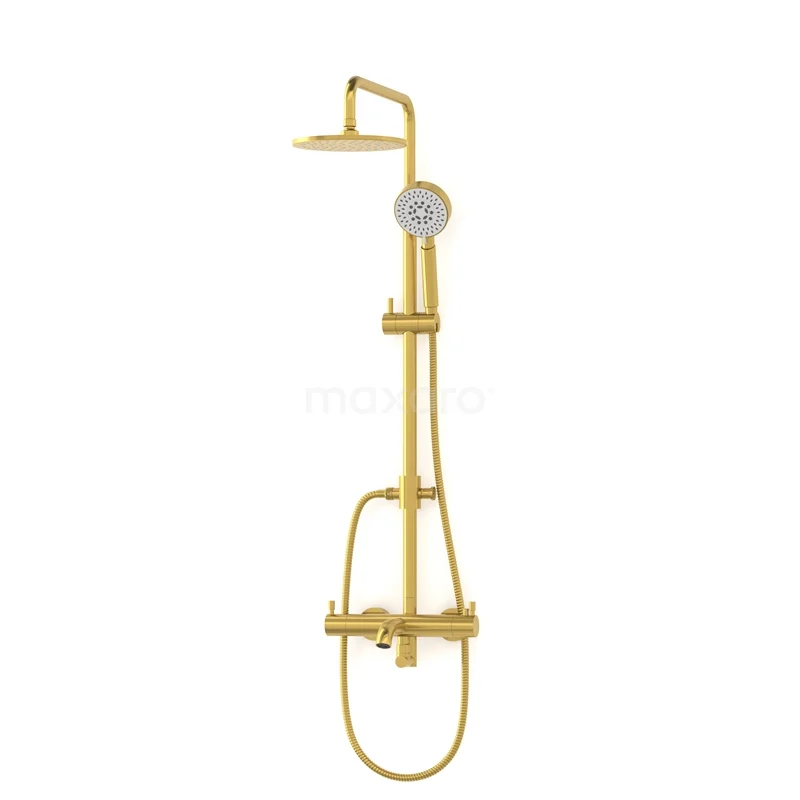 Radius Aufsteckbare Badewannenarmatur mit Regendusche | Gold Thermostatisch DOG55-00003 Radius Aufsteckbare Badewannenarmatur mit Regendusche | Gold Thermostatisch DOG55-00003