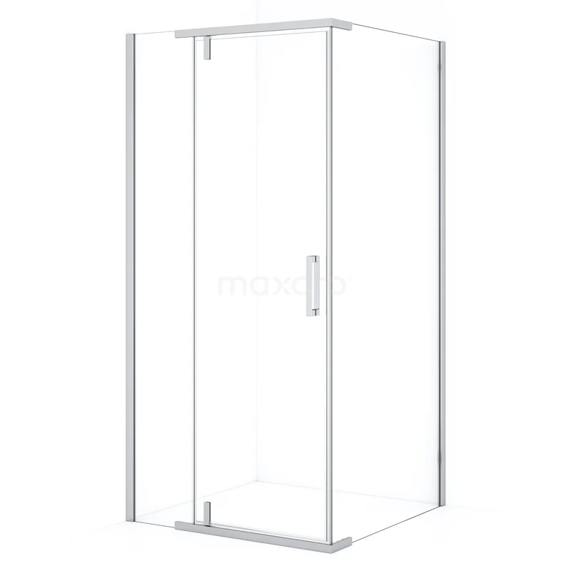Topaz Shower enclosure | 100x100 cm Chrome Pivot door Square L6405_1000C