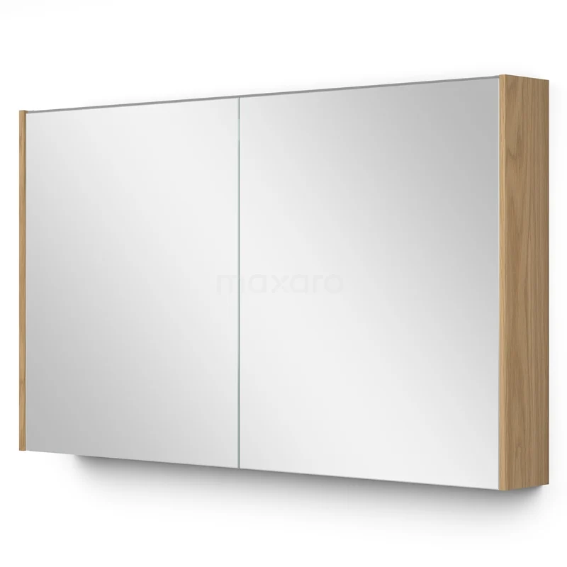 Mirror Cabinet With Lighting Modulo 120x70cm Natural Veneer K99-1200-59009-60