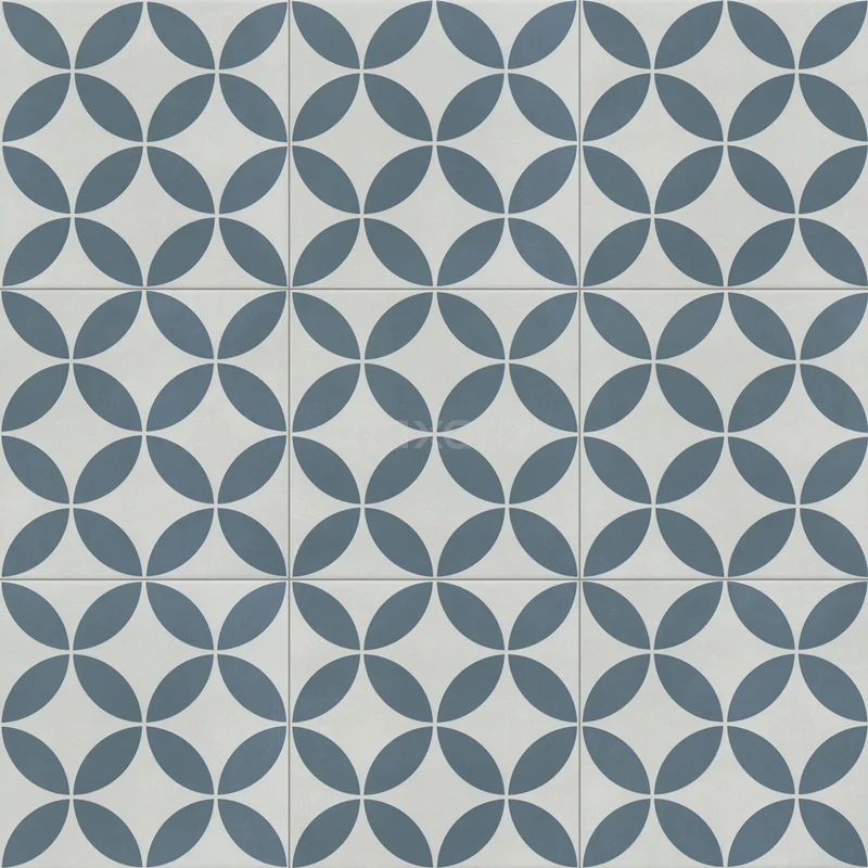 Aurora Circle Black Floor/wall tile | 22.3x22.3 cm Multicoloured Decor 502-080104