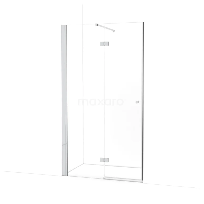 Amber Shower door | 110 cm Chrome Clear glass Pivot door WTB553110C