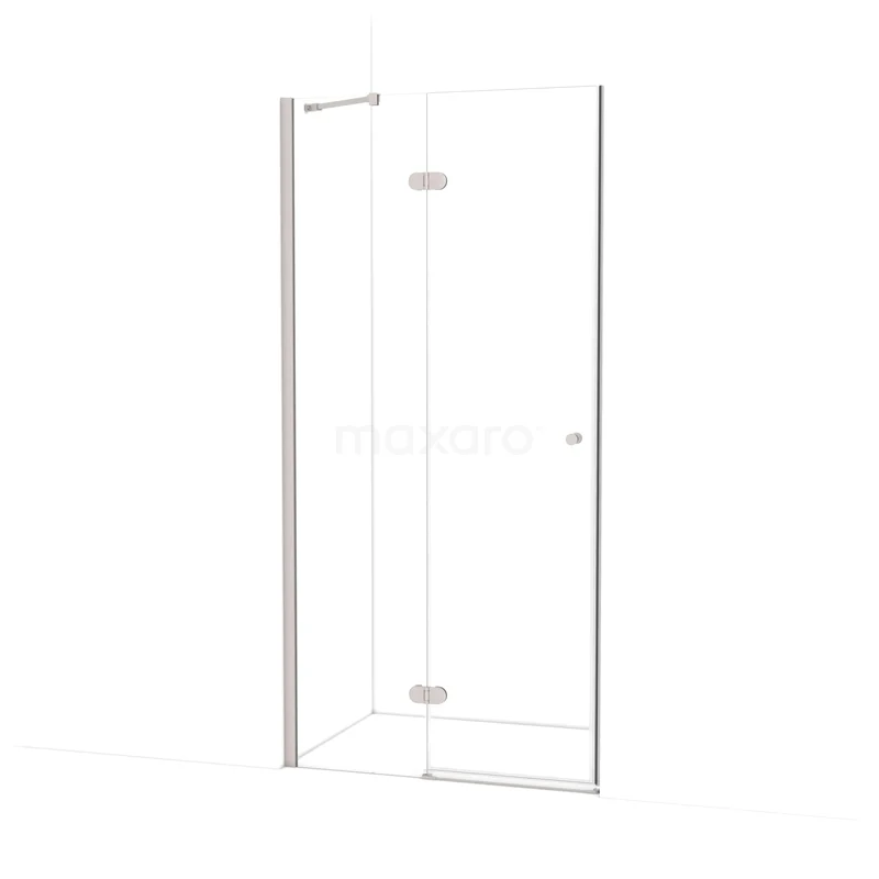 Amber Shower door | 90 cm Stainless steel Clear glass Pivot door WTB35220BR