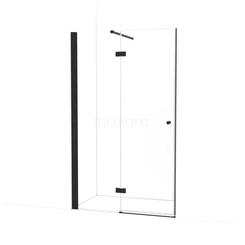 Amber Shower door | 120 cm Matte black Clear glass Pivot door WTB563110M