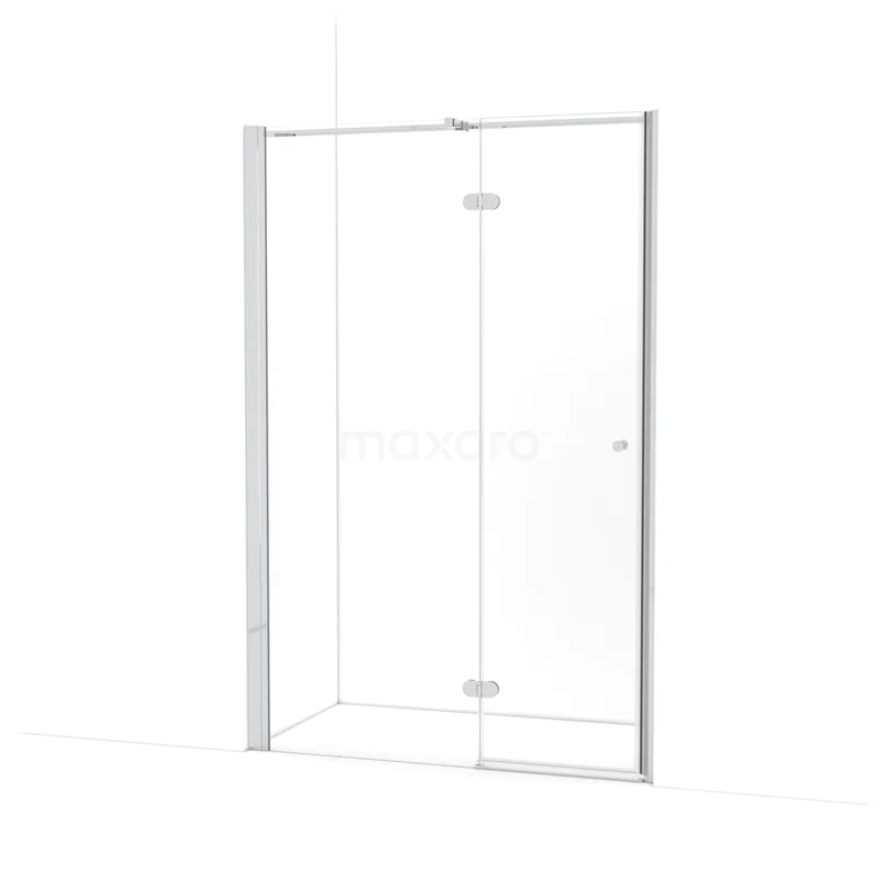 Amber Shower door | 135 cm Chrome Clear glass Pivot door WTC753320C