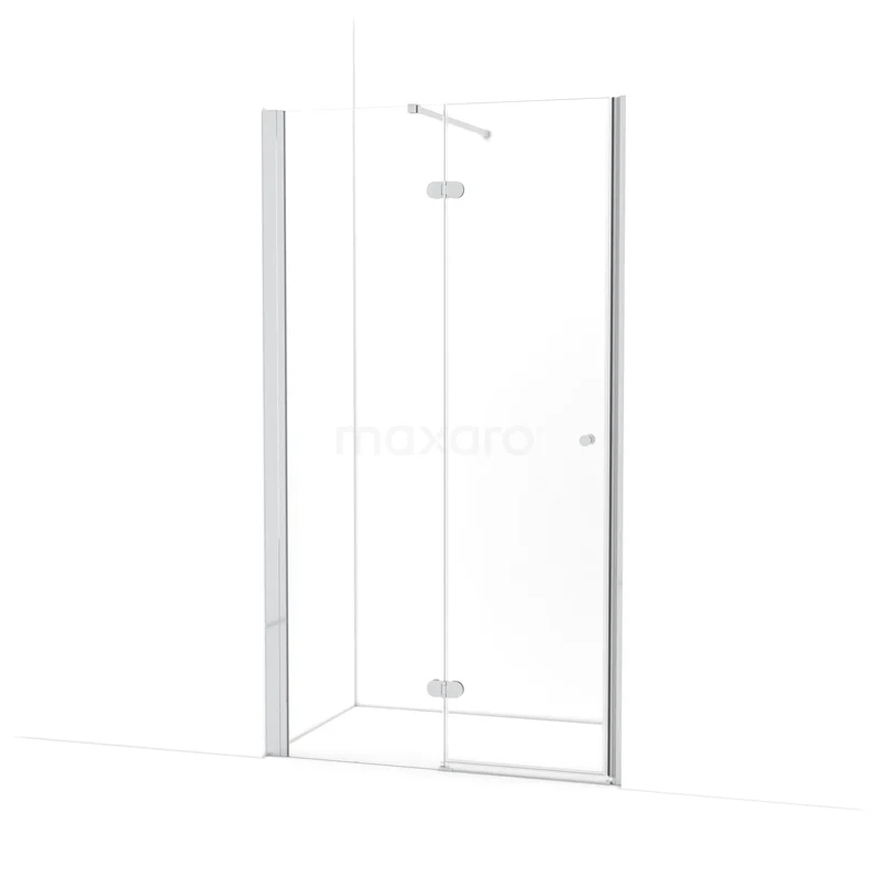 Amber Shower door | 115 cm Chrome Clear glass Pivot door WTC553120C