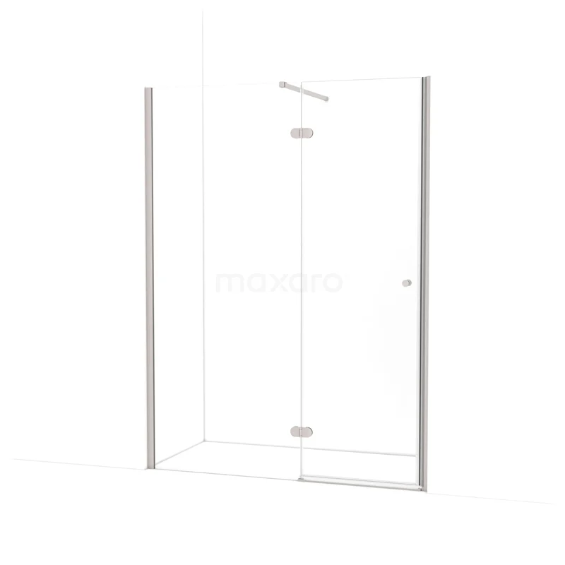 Amber Shower door | 150 cm Stainless steel Clear glass Pivot door WTC86120BR