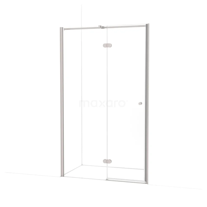 Amber Shower door | 110 cm Stainless steel Clear glass Pivot door WTC55320BR