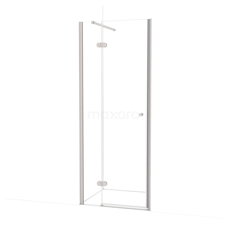 Amber Shower door | 80 cm Stainless steel Clear glass Pivot door WTC25120BR