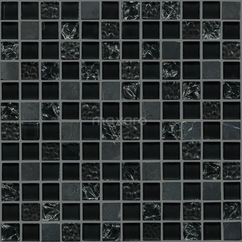 Tile sample, Mosaic tile/Wall tile, Crystal Black 306-1202TS