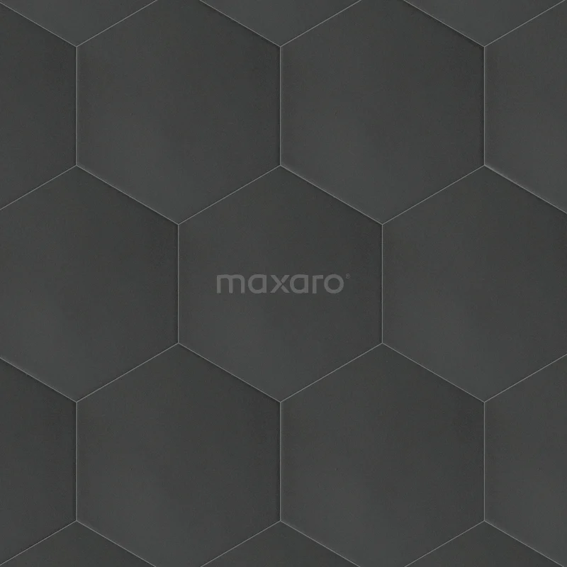 Cosmo Black Vloer-/Wandtegel | 22,5x25,9 cm Zwart Accent 507-050102