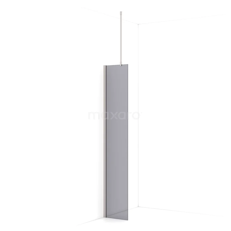Diamond Walk-in shower | 30 cm Stainless steel Smoke glass Fixed wall IDA03711BR