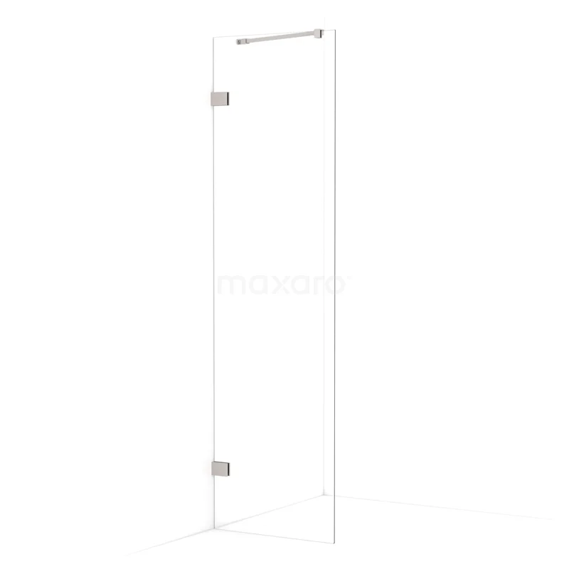 Diamond Walk-in shower | 50 cm Stainless steel Clear glass Fixed wall IDA05220BR