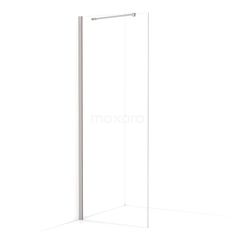 Begehbare Dusche Diamond 80cm aus klarem Sicherheitsglas Edelstahl IDA08210BR Begehbare Dusche Diamond 80cm aus klarem Sicherheitsglas Edelstahl IDA08210BR