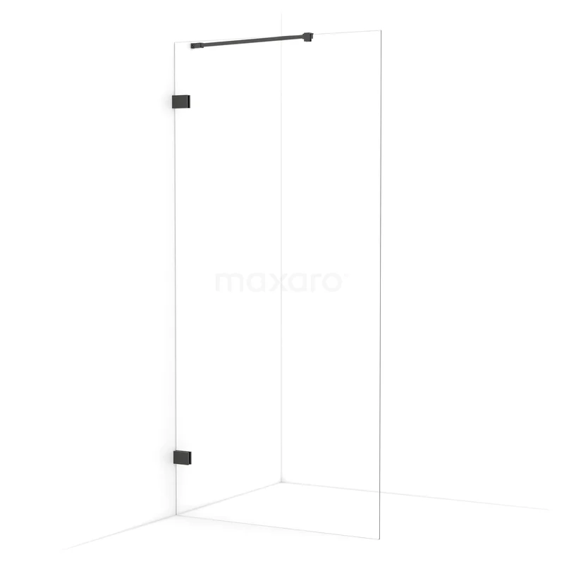 Diamond begehbare Dusche | 90 cm Schwarzchrom Feste Wand IDA09220BC Diamond begehbare Dusche | 90 cm Schwarzchrom Feste Wand IDA09220BC
