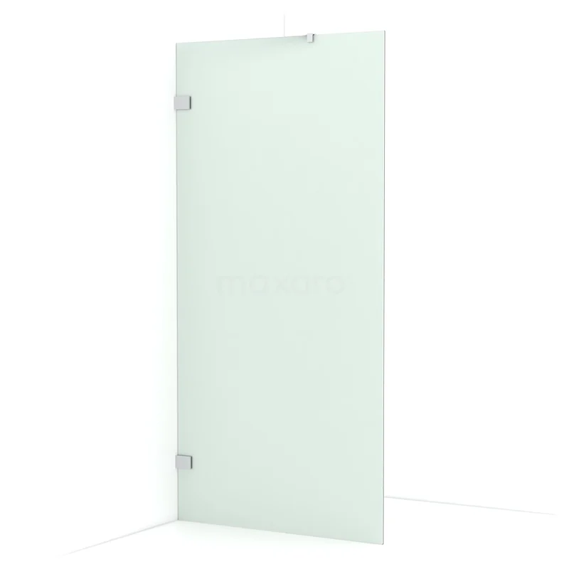 Diamond Walk-in shower | 100 cm Chrome Frosted glass Fixed wall IDA10227C