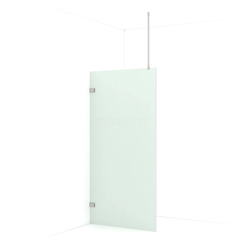Diamond Walk-in shower | 90 cm Stainless steel Frosted glass Fixed wall IDA09727BR