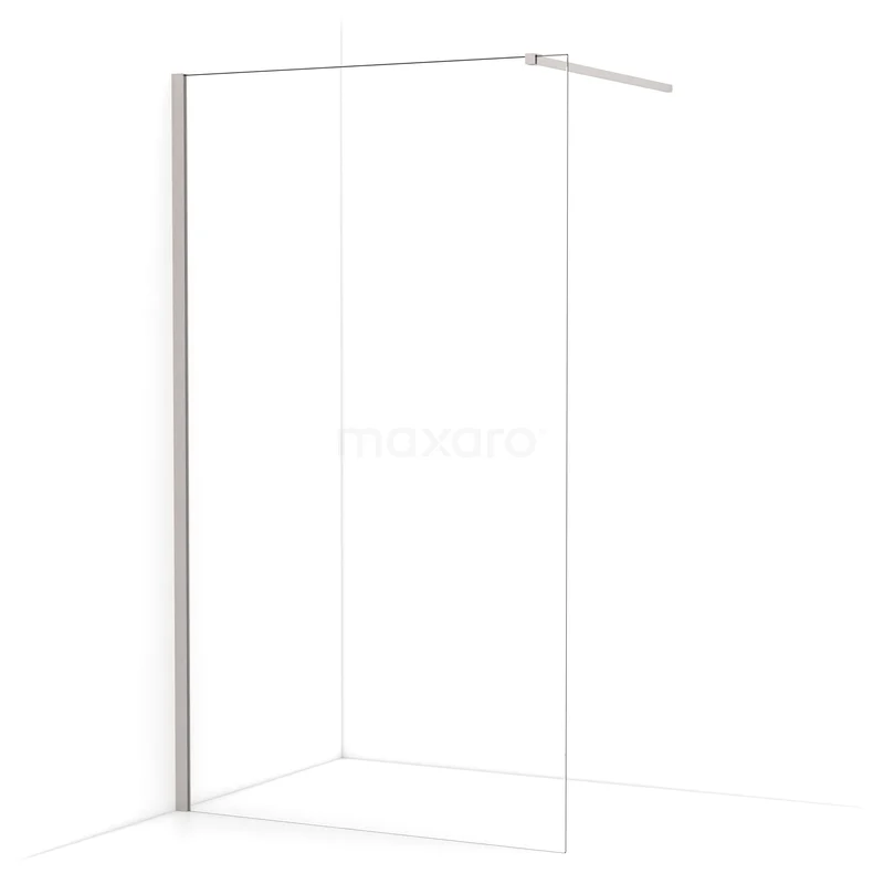 Begehbare Dusche Diamond 120cm aus klarem Sicherheitsglas Gebürsteter Edelstahl IDA12110BR Begehbare Dusche Diamond 120cm aus klarem Sicherheitsglas Gebürsteter Edelstahl IDA12110BR