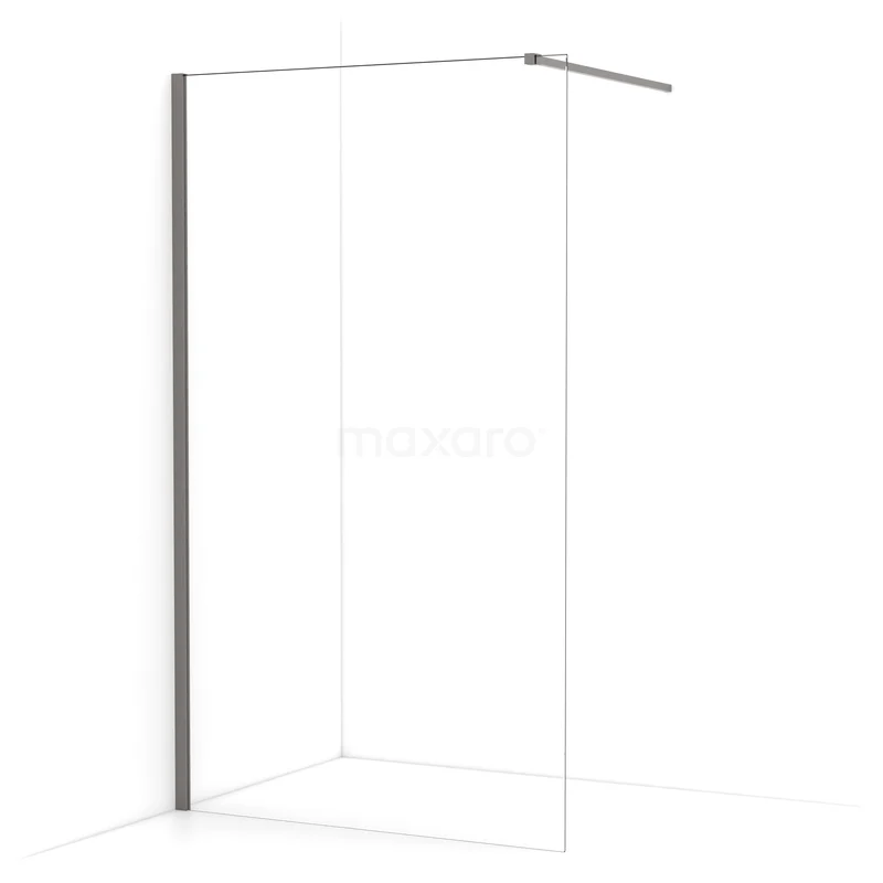 Begehbare Dusche Diamant 120cm Klares Sicherheitsglas Schwarzes Metall IDA12110ZMN Begehbare Dusche Diamant 120cm Klares Sicherheitsglas Schwarzes Metall IDA12110ZMN