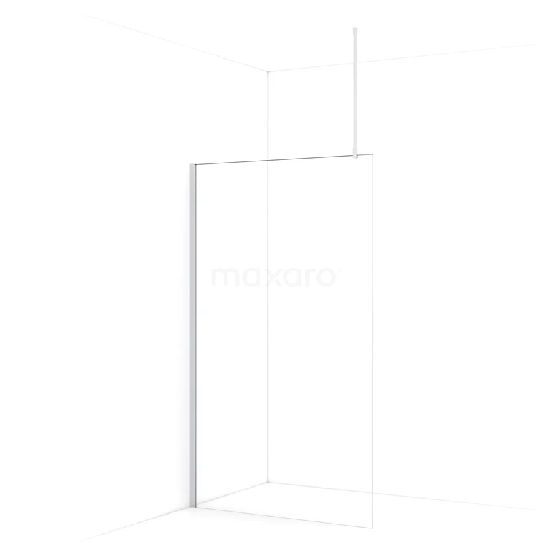 Diamond Walk-in shower | 110 cm Chrome Clear glass Fixed wall IDA11710C