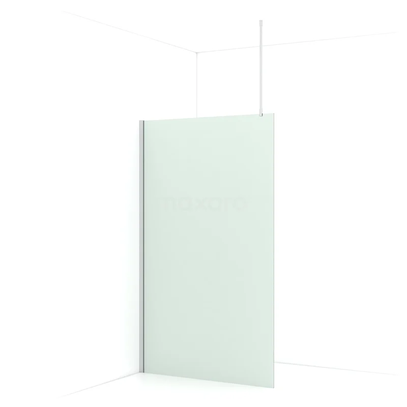 Diamond Walk-in shower | 120 cm Chrome Frosted glass Fixed wall IDA12717C