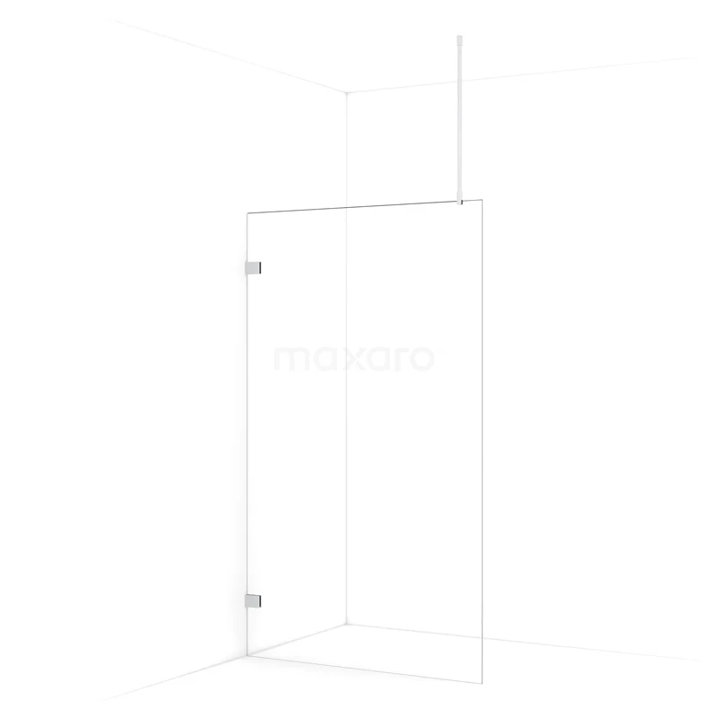 Diamond Walk-in shower | 110 cm Chrome Clear glass Fixed wall IDA11720C