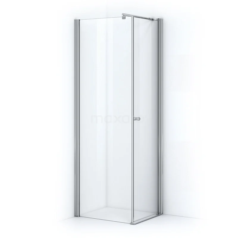 Zircon Essence Shower enclosure | 80x70 cm Chrome Clear glass Pivot door Rectangle EC-0807013