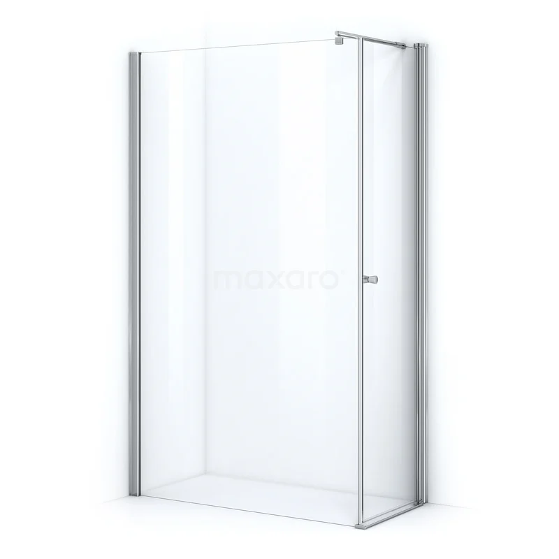Zircon Comfort Shower enclosure | 110x60 cm Chrome Clear glass Pivot door Rectangle DC-1106013