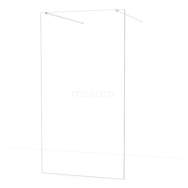 Diamond Walk-in shower | 110 cm Chrome Clear glass Free-standing wall IDF1180C
