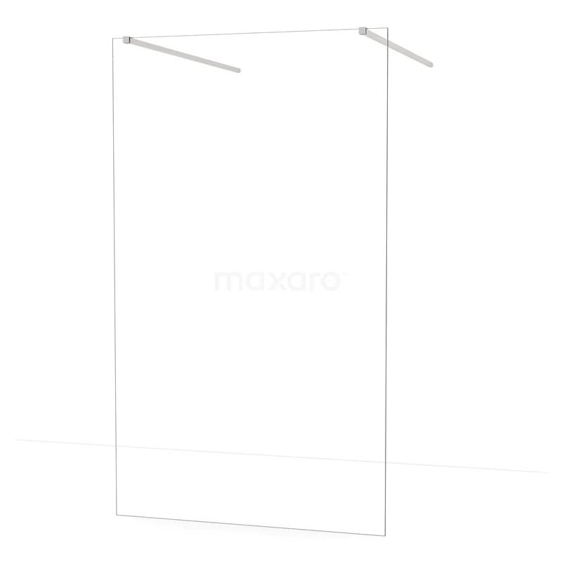 Diamond Walk-in shower | 120 cm Stainless steel Clear glass Free-standing wall IDF1280BR