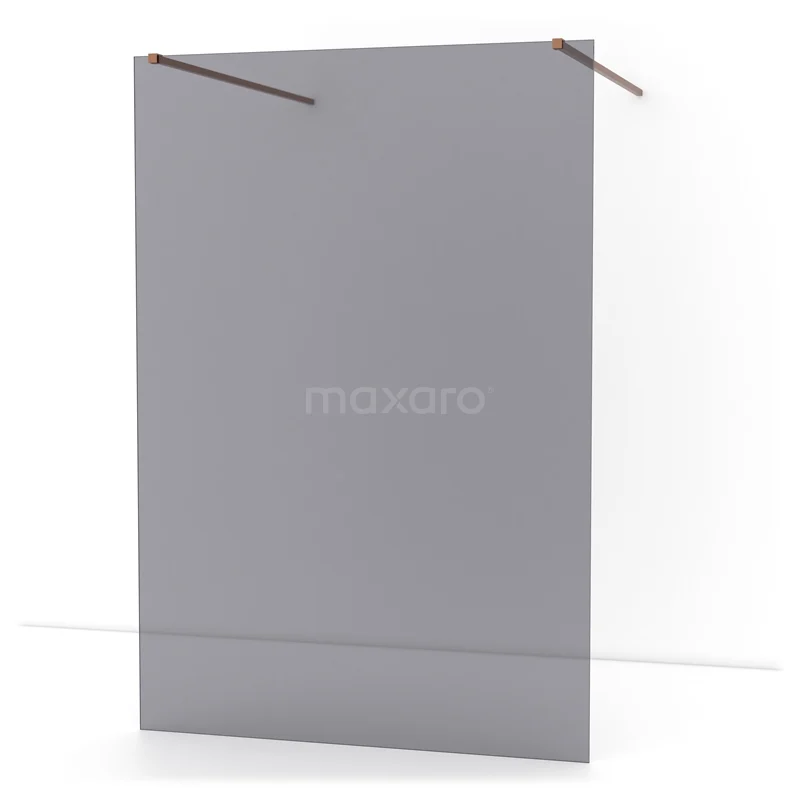 Freistehende begehbare Dusche Diamant 140cm 8mm Rauchglas Sicherheitsglas Kupfer IDF1481KP Freistehende begehbare Dusche Diamant 140cm 8mm Rauchglas Sicherheitsglas Kupfer IDF1481KP