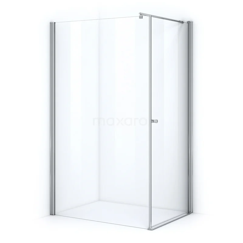 Zircon Essence Shower enclosure | 120x90 cm Chrome Clear glass Pivot door Rectangle EC-1209013