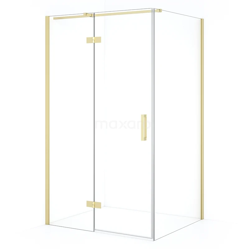 Diamond Duschkabine | 110x100 cm Helles Gold Drehtür Rechteck CDB216510310LG Diamond Duschkabine | 110x100 cm Helles Gold Drehtür Rechteck CDB216510310LG
