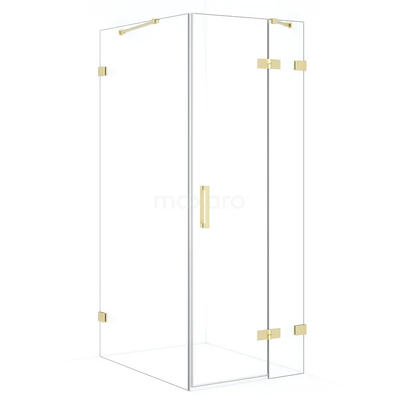 Diamond Duschkabine | 100x80 cm Helles Gold Drehtür Rechteck CDB223510420LG Diamond Duschkabine | 100x80 cm Helles Gold Drehtür Rechteck CDB223510420LG
