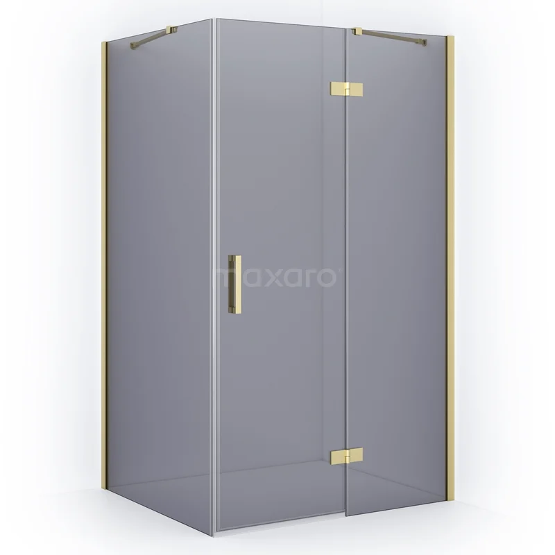 Diamond Shower cabin | 110x100 cm Light gold Smoke glass Pivot door Rectangle CDB226510411LG Diamond Shower cabin | 110x100 cm Light gold Smoke glass Pivot door Rectangle CDB226510411LG