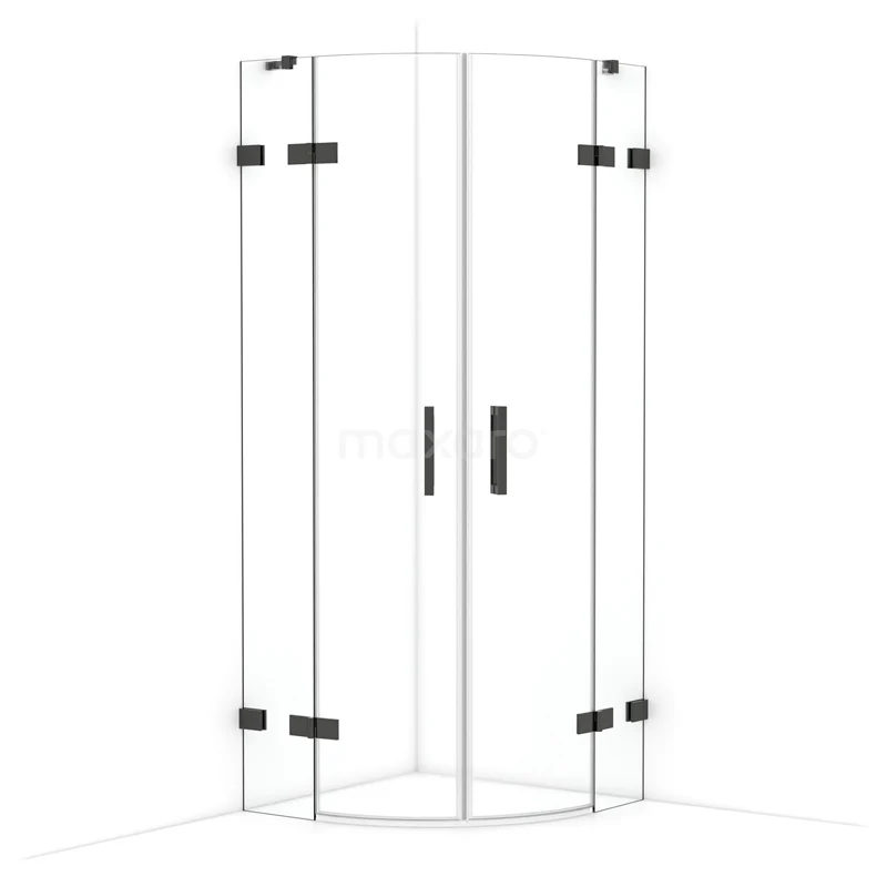 Duschkabine Diamant 80x80cm Sicherheitsglas viertelrund Schwarzchrom CDR20808420BC Duschkabine Diamant 80x80cm Sicherheitsglas viertelrund Schwarzchrom CDR20808420BC