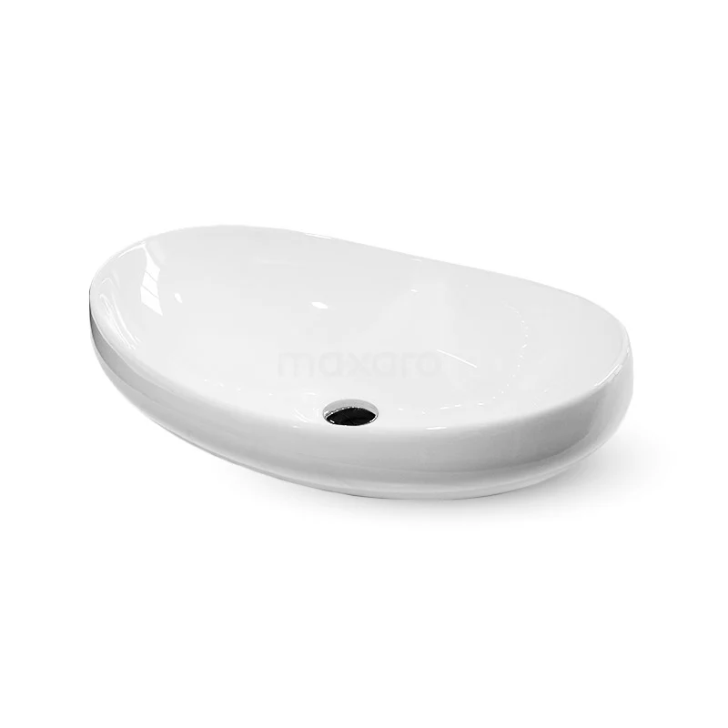 Countertop wash basin Clasico Ceramic White 63.5x42.5cm Oval K120-0270