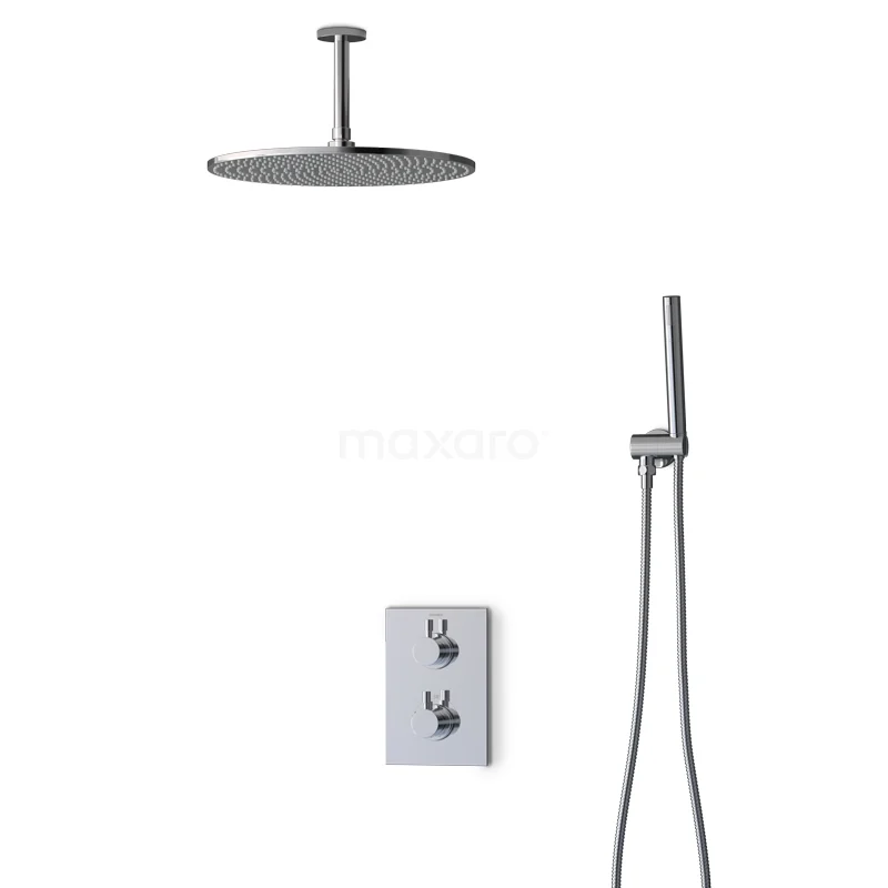 Radius Rain shower Built-in | Chrome 35 cm Rain shower Thermostatic BIC55-00067