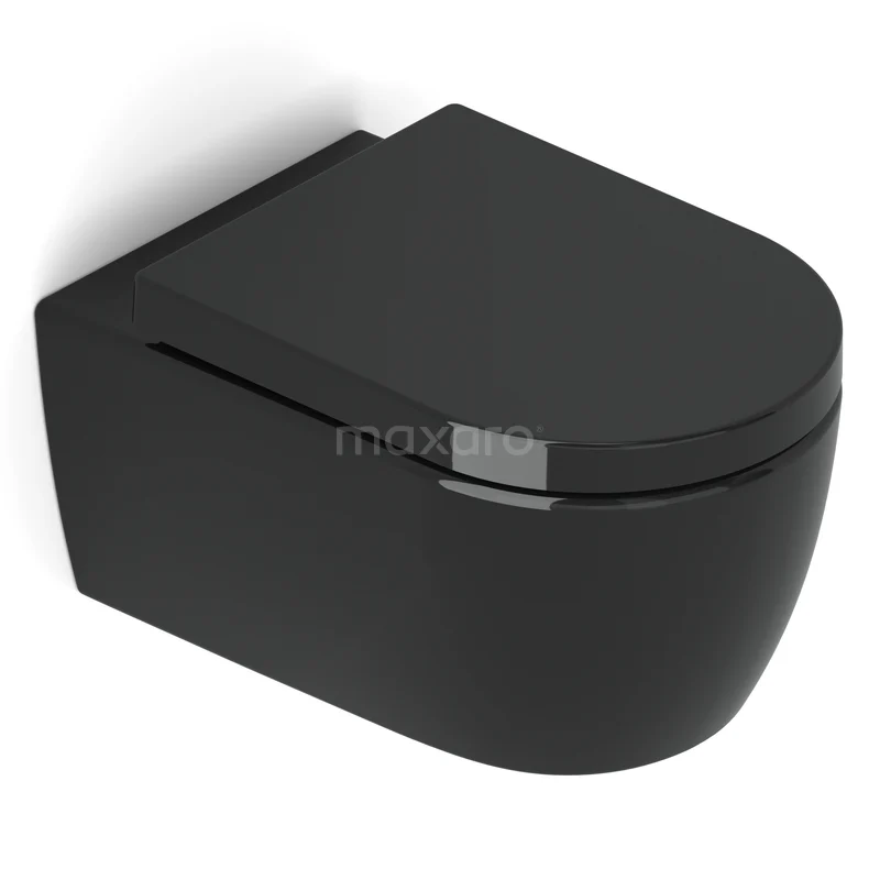 Hangend Toilet Senza Easy Clean Zwart 300.0382GB